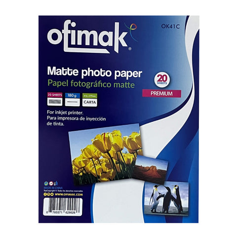 PAPEL FOTOGRÁFICO MATTE CARTA