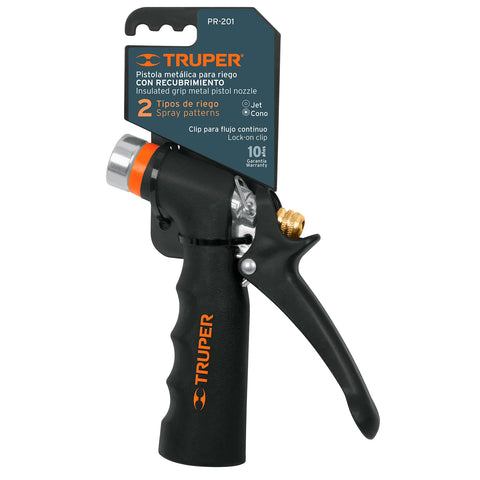 PISTOLA METALICA PARA RIEGO CON RECUBRIMIENTO