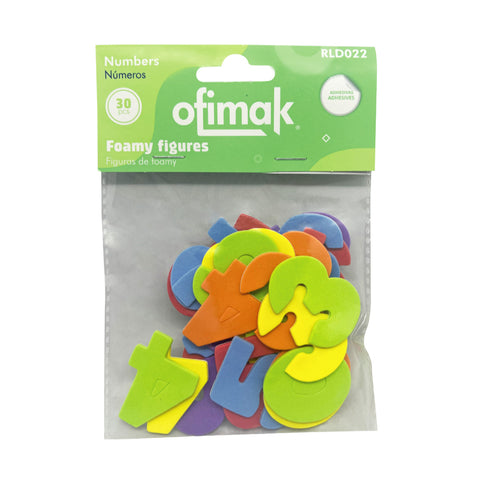 FOAMY FIGURAS DE NÚMEROS