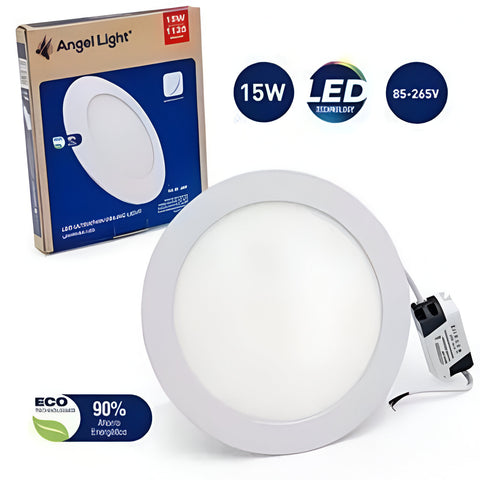 LAMPARA PANEL LED REDONDA PARA EMPOTRAR 18W (LUZ FRIA)
