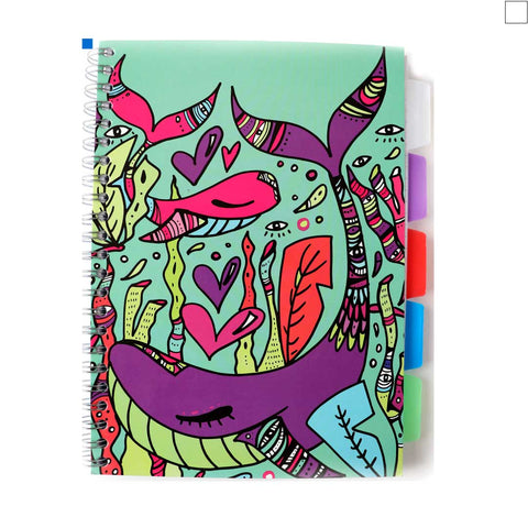 LIBRETA ESPIRAL 5 MATERIAS