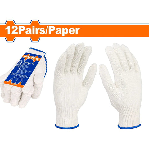 GUANTES DE ALGODÓN BLANCO TEJIDO