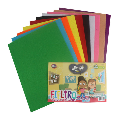 FIELTRO DE COLORES MIXTOS