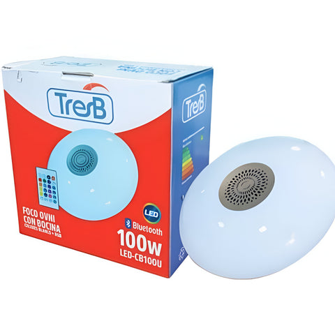 FOCO LED DE COLORES CON BOCINA