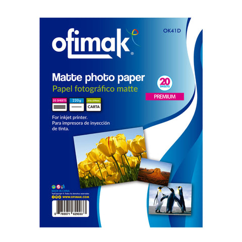 PAPEL FOTOGRÁFICO MATTE CARTA