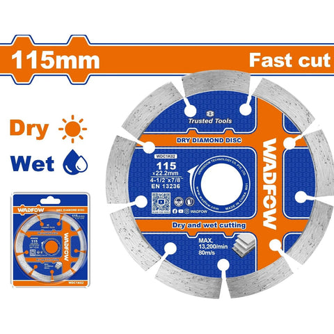 DISCO DE DIAMANTE 115MMX22.2MM